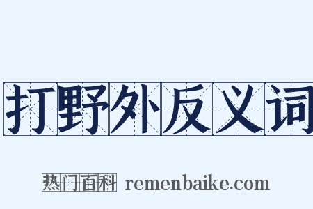 打野外反义词是什么意思的图片